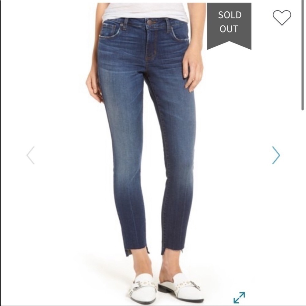 BP Nordstrom Ripped Step Hem Skinny Jeans Sz 24
